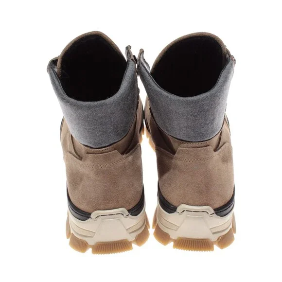 Di Bianco NWB Livigno Suede Hiking Boots Size 44.5 US 11.5 Fontanella Oslo Brown